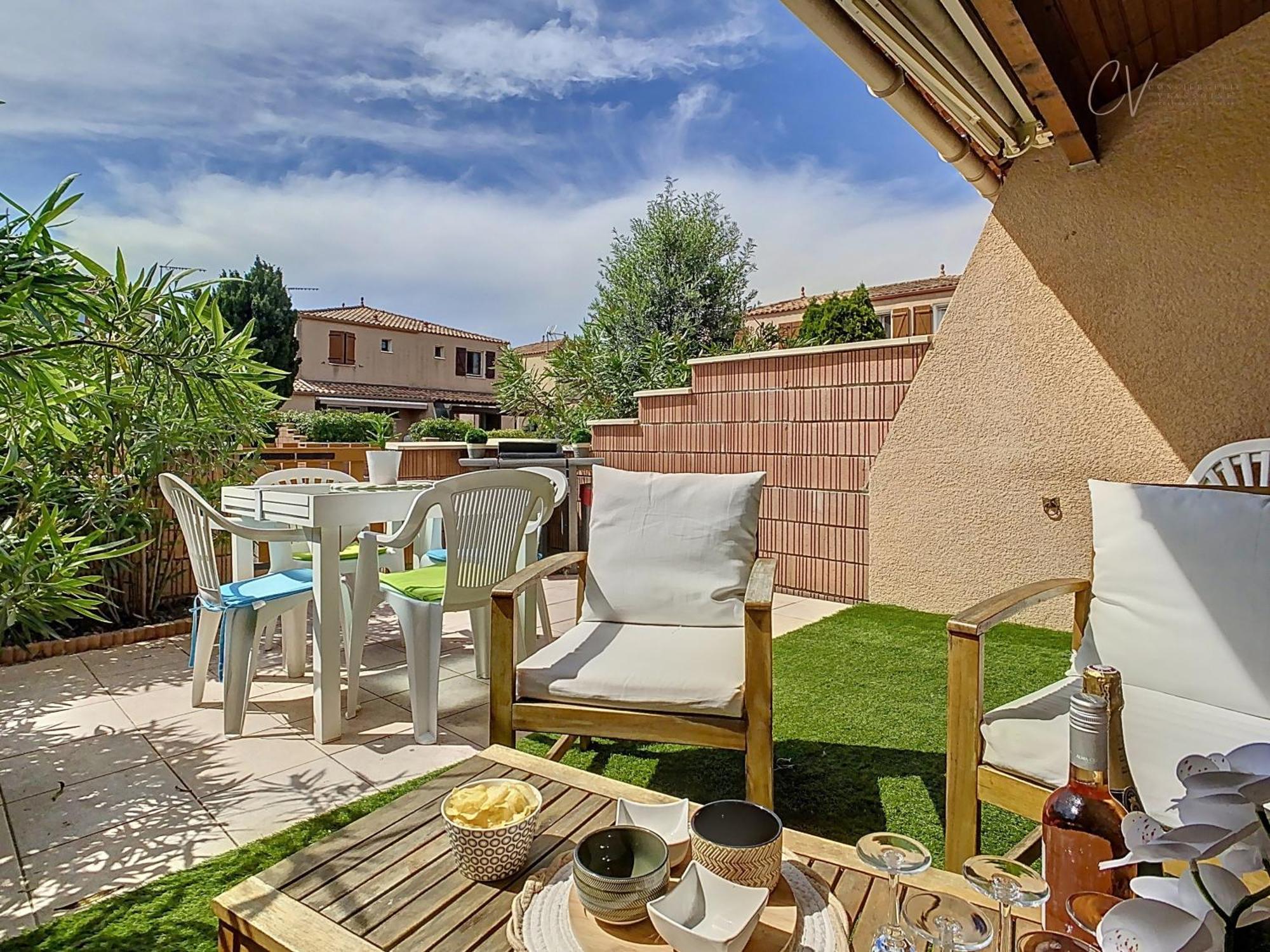 Maison "Douceurs D'Ete " Maison De Vacances Bord De Mer A Vias Plage - 600M De La Plage Et Du Canal Du Midi - Piscine Residentielle, Wifi Fibre, Activites Et Loisirs Ngoại thất bức ảnh